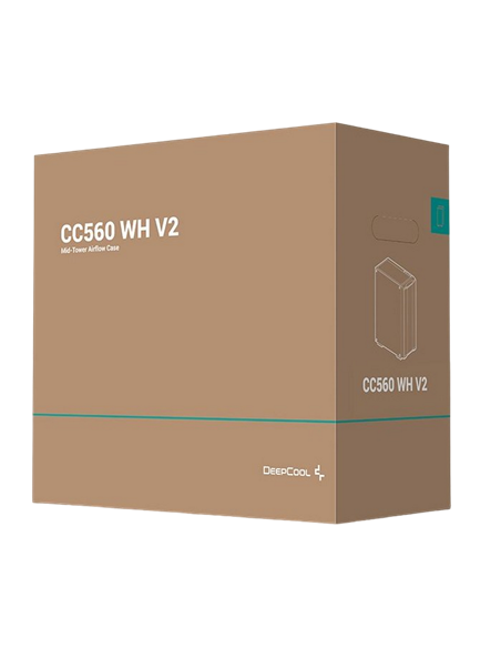 Компьютерный корпус Deepcool CC560 V2, Full-Tower, Без блока питания, Белый