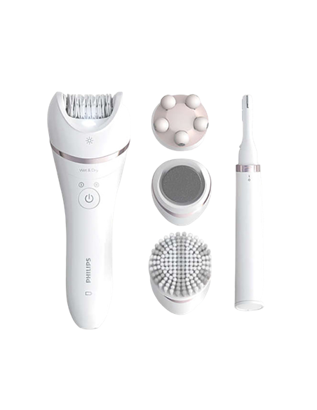 Epilator Philips Series 9000 BRE740/90, Alb