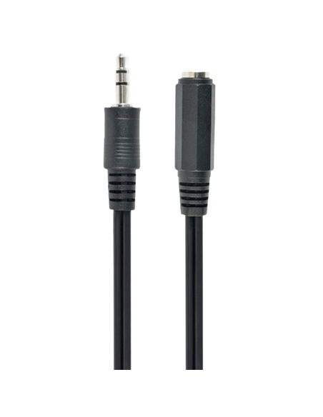 Аудиокабель Cablexpert CCA-423-2M, 3.5mm 3-pin (F) - 3.5mm 3-pin (M), 2м, Чёрный