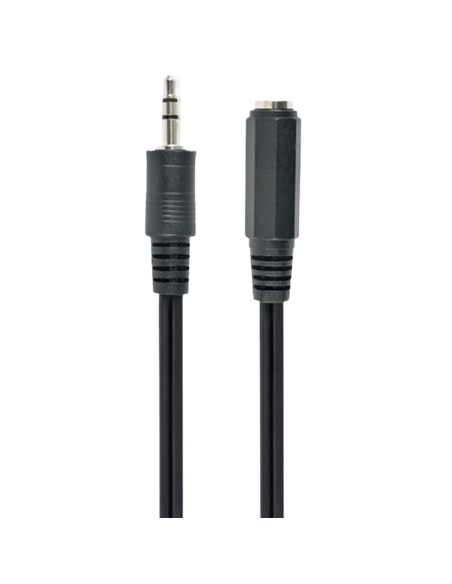 Аудиокабель Cablexpert CCA-423-3M, 3.5mm 3-pin (F) - 3.5mm 3-pin (M), 3м, Чёрный