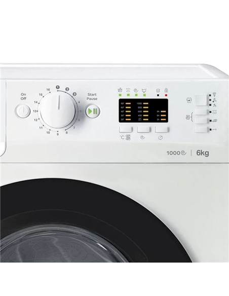Mașină de spălat Indesit OMTWSA 61053 WK EU, 6kg, Alb