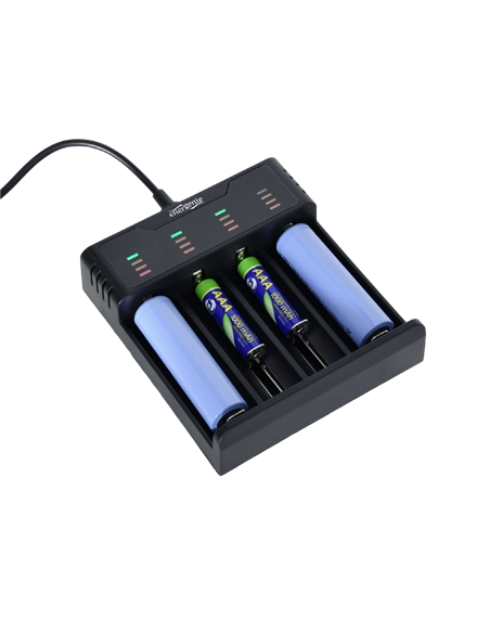 Încărcător Acumulatori Energenie BC-USB-02, Negru