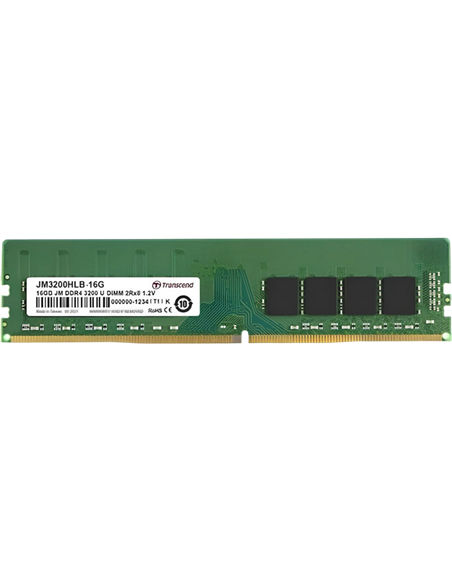 Оперативная память Transcend JM3200HLB-16G, DDR4 SDRAM, 3200 МГц, 16Гб