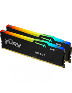 Оперативная память Kingston FURY Beast RGB, DDR5 SDRAM, 5200 МГц, 64Гб, KF552C40BBAK2-64