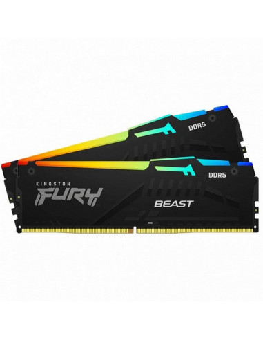 Оперативная память Kingston FURY Beast RGB, DDR5 SDRAM, 5200 МГц, 64Гб, KF552C40BBAK2-64