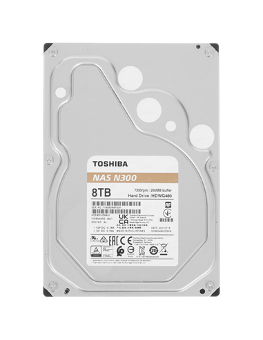 Unitate HDD Toshiba N300, 3.5", 8 TB HDWG480UZSVA