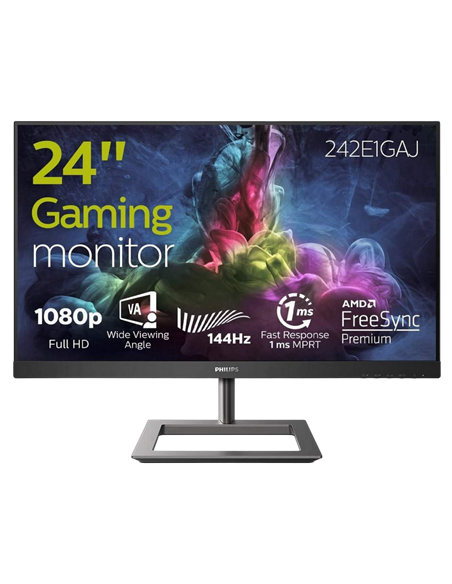 23,8" Монитор Philips 242E1GAJ, VA 1920x1080 FHD, Чёрный