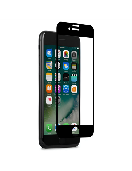 Sticlă de protecție Moshi IonGlass - iPhone 7+/8+, Negru