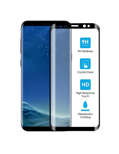 Sticlă de protecție Cellularline Tempered Glass - Samsung Galaxy S9+, Negru