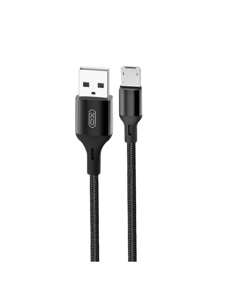 Кабель для зарядки и синхронизации XO NB143, USB Type-A/micro-USB, 2м, Чёрный