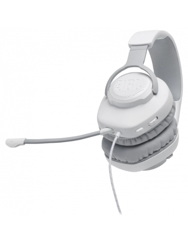 Căști gaming JBL Quantum 100, Cu fir, Alb