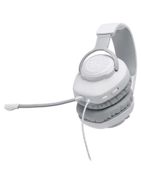 Căști gaming JBL Quantum 100, Cu fir, Alb