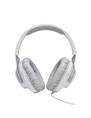 Căști gaming JBL Quantum 100, Cu fir, Alb