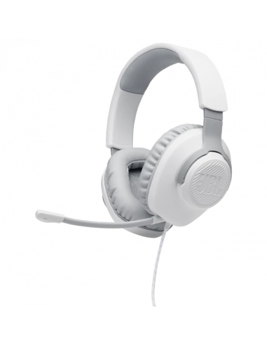 Căști gaming JBL Quantum 100, Cu fir, Alb