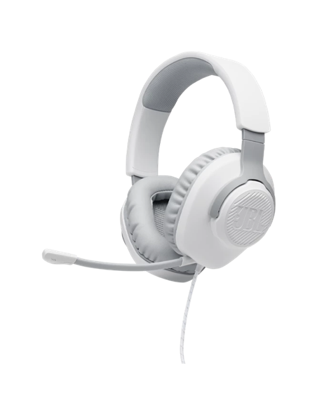 Căști gaming JBL Quantum 100, Cu fir, Alb
