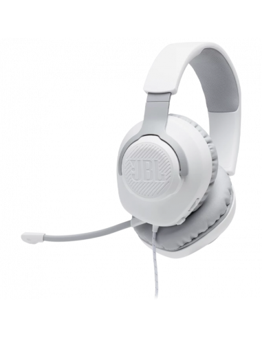 Căști gaming JBL Quantum 100, Cu fir, Alb
