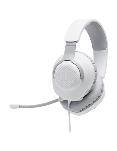 Игровая Гарнитура JBL Quantum 100, Проводной аналоговый, Белый