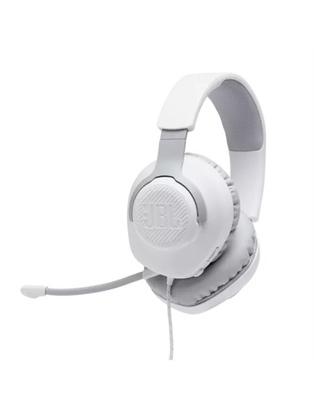 Căști gaming JBL Quantum 100, Cu fir, Alb