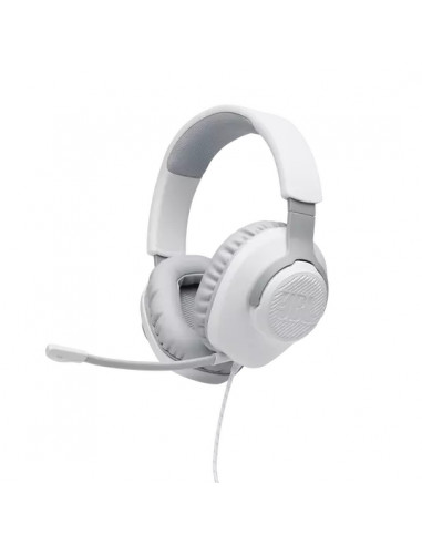 Căști gaming JBL Quantum 100, Cu fir, Alb