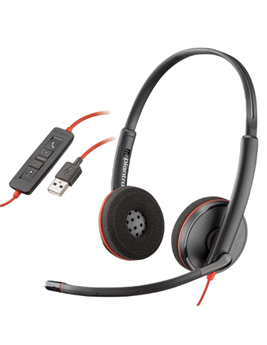 Наушники Plantronics Blackwire C3220, Чёрный