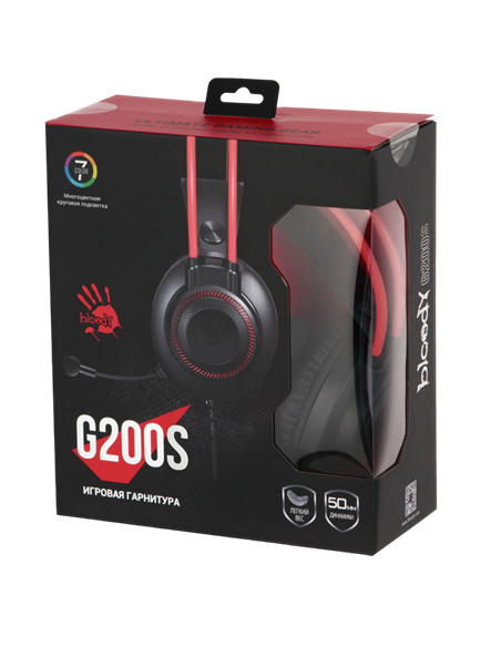 Игровая Гарнитура Bloody G200S, USB, Чёрный