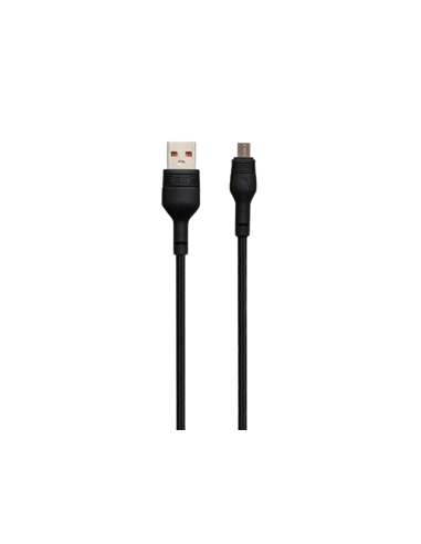 Cablu încărcare și sincronizare XO NB55, USB Type-A/micro-USB, 1m, Negru