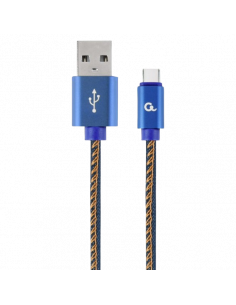 Кабель для зарядки и синхронизации Cablexpert CC-USB2J-AMCM-1M-BL, USB Type-A/USB Type-C, 1м, Синий