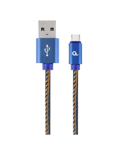 Cablu încărcare și sincronizare Cablexpert CC-USB2J-AMCM-1M-BL, USB Type-A/USB Type-C, 1m, Albastru