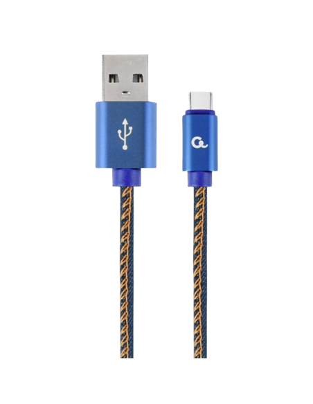 Cablu încărcare și sincronizare Cablexpert CC-USB2J-AMCM-1M-BL, USB Type-A/USB Type-C, 1m, Albastru