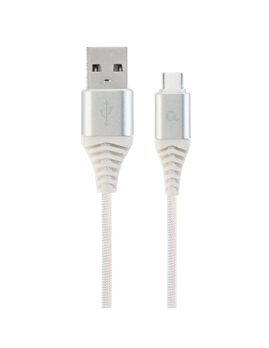 Кабель для зарядки и синхронизации Cablexpert CC-USB2B-AMCM-2M-BW2, USB Type-A/USB Type-C, 2м, Белый