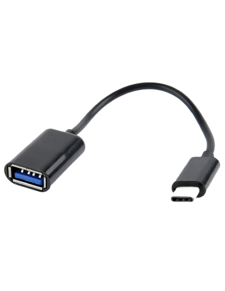 Адаптер Cablexpert A-OTG-CMAF2-01, USB Type-A (F)/USB Type-C, 0,2м, Чёрный