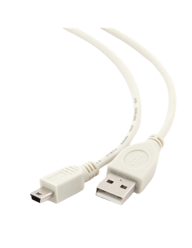 Кабель для зарядки и синхронизации Cablexpert CC-USB2-AM5P-6, USB Type-A/Mini-USB, 1,8м, Белый