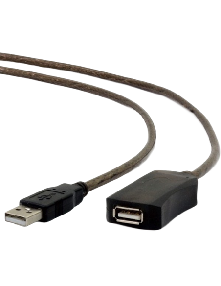 Удлинитель Cablexpert UAE-01-5M, USB Type-A (M)/USB Type-A (F), 5м, Чёрный