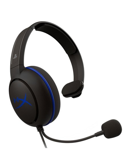 Căști gaming HyperX Cloud Chat PS4, Cu fir, Negru/Albastru