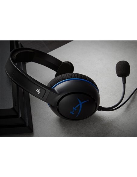 Игровая Гарнитура HyperX Cloud Chat PS4, Проводной аналоговый, Черный/Синий