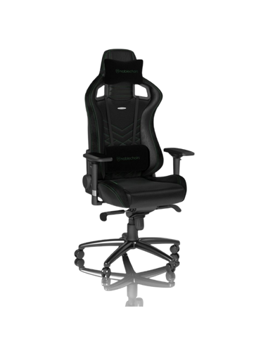 Scaun Gaming Noblechairs Epic, PU Piele, Negru/Verde