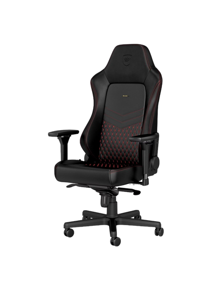 Scaun Gaming Noblechairs Hero, Piele naturală, Negru | Roșu