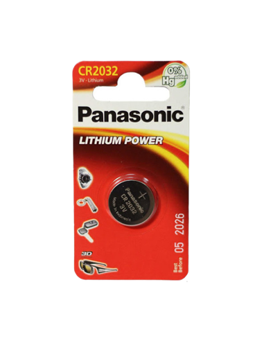 Дисковые батарейки Panasonic CR-2032EL, CR2032, 1шт.