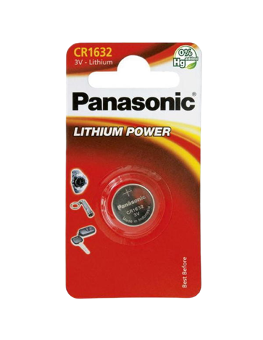 Дисковые батарейки Panasonic CR-1632EL, CR1632, 1шт.