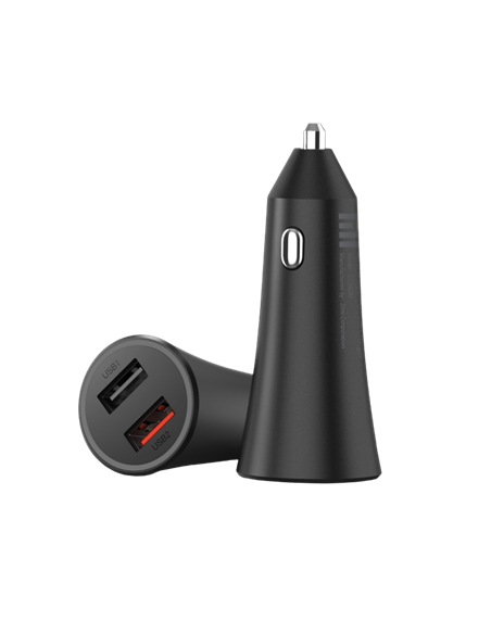 Автомобильное зарядное устройство Xiaomi Mi 37W Dual-Port Car Charger, 37Вт, Чёрный