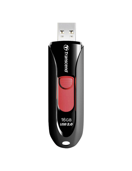 USB Flash накопитель Transcend JetFlash 590, 16Гб, Чёрный