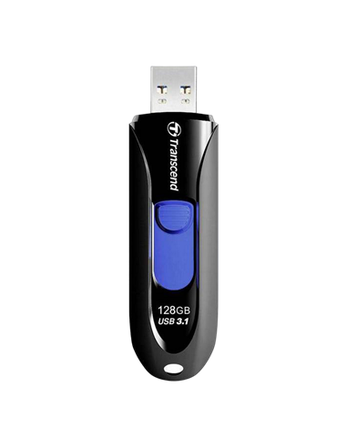 USB Flash накопитель Transcend JetFlash 790, 128Гб, Чёрный/Синий