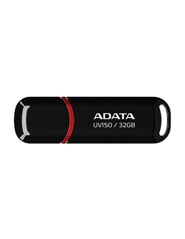 USB Flash накопитель ADATA UV150, 32Гб, Черный/Красный