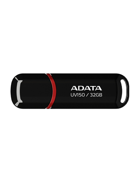 USB Flash накопитель ADATA UV150, 32Гб, Черный/Красный