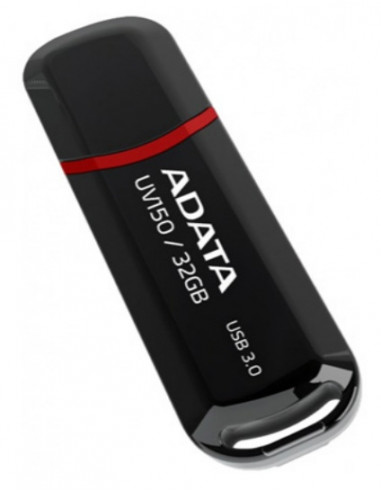 USB Flash накопитель ADATA UV150, 32Гб, Черный/Красный