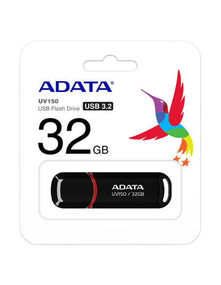 Memorie USB ADATA UV150, 32GB, Negru/Rosu Memorie USB ADATA UV150, 32GB, Negru/Rosu