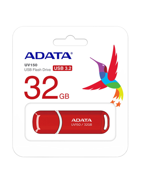 USB Flash накопитель ADATA UV150, 32Гб, Красный