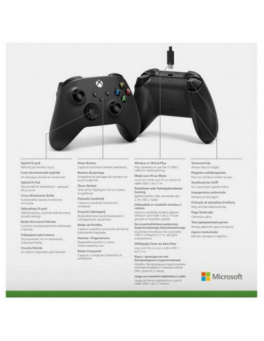 Геймпад Microsoft Xbox, Угольно-чёрный