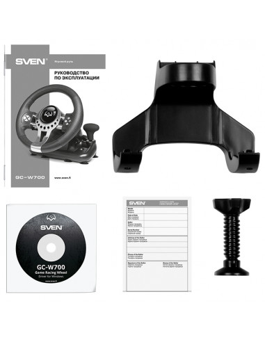 Игровой руль SVEN GC-W700, Чёрный