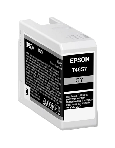 Картридж чернильный Epson T46S UltraChrome Pro 10, 25мл, Серый